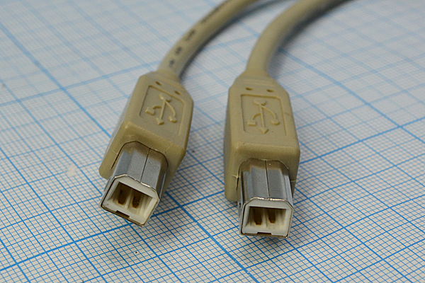шнур шт USB B-шт USB B\1,5м\\ --- Шнуры компьютерные
