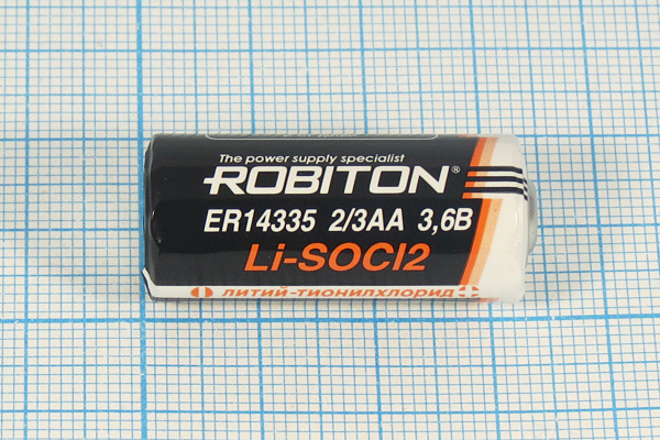 бат  3,6В\\14335[2/3AA]\Li\\ER14335\ROBITON --- Щелочные и литиевые батареи