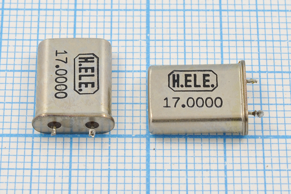 17000 \HC49U\ \\\HC-49U[H.ELE]\1Г бу (H.ELE) --- Кварцевые резонаторы (пьезокерамические, диэлектрические, ПАВ (SAW), резонаторы из других пьезоматериалов)