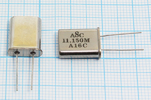 11150 \HC49U\12\\\\1Г (ASC 11.150M A16C) --- Кварцевые резонаторы (пьезокерамические, диэлектрические, ПАВ (SAW), резонаторы из других пьезоматериалов)