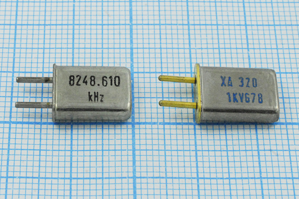 8248,61 \HC50U\32\\\\1Г (8248.610 kHz XA320) --- Кварцевые резонаторы (пьезокерамические, диэлектрические, ПАВ (SAW), резонаторы из других пьезоматериалов)