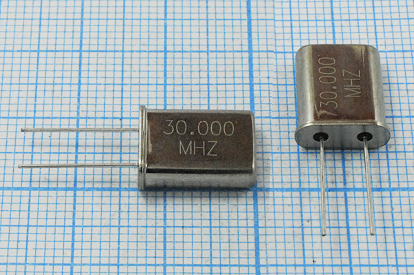 30000 \HC49U\16\ 30\\\3Г (30.000MHz) --- Кварцевые резонаторы (пьезокерамические, диэлектрические, ПАВ (SAW), резонаторы из других пьезоматериалов)