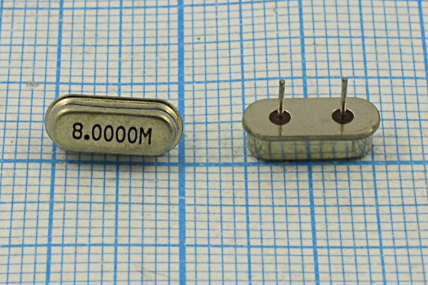 8000 \HC49S3\20\\\\1Г 4мм (8.0000M) --- Кварцевые резонаторы (пьезокерамические, диэлектрические, ПАВ (SAW), резонаторы из других пьезоматериалов)