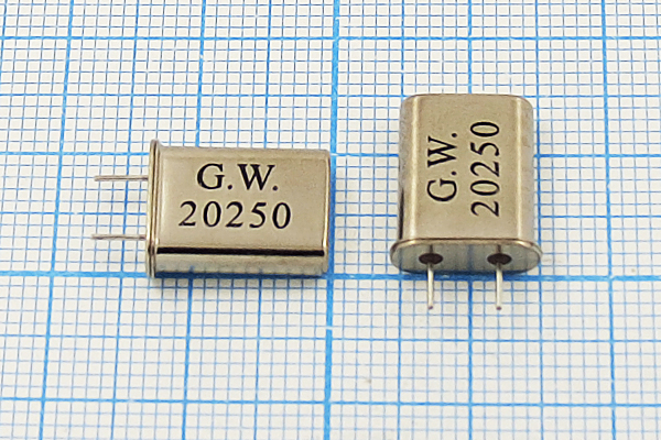 20250 \HC49U\13\\\\1Г 5мм (G.W.) --- Кварцевые резонаторы (пьезокерамические, диэлектрические, ПАВ (SAW), резонаторы из других пьезоматериалов)
