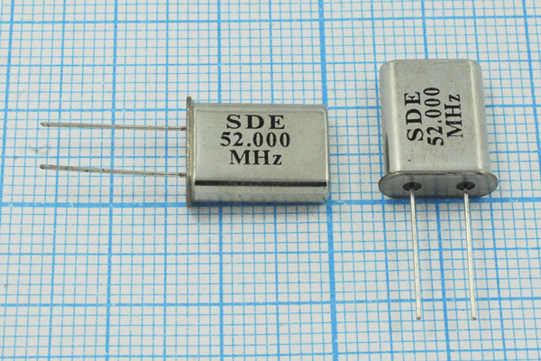 52000 \HC49U\\\\49U[SDE]\3Г (SDE 52.000 MHz) --- Кварцевые резонаторы (пьезокерамические, диэлектрические, ПАВ (SAW), резонаторы из других пьезоматериалов)