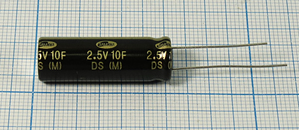 ионистор  10Ф\2,5\10x30\\\2L\\DS\SAMWHA --- Ионисторы