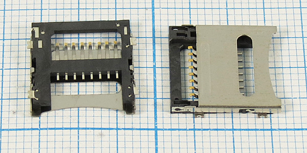 держ карт SD micro\ 8C4Cэкр\\SMD\\micro SD-8CFэкр --- Держатели карт памяти