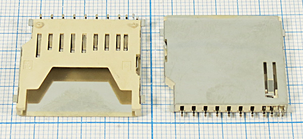 держ карт SD\10C4Cэкр\\SMD\\SD-6 --- Держатели карт памяти