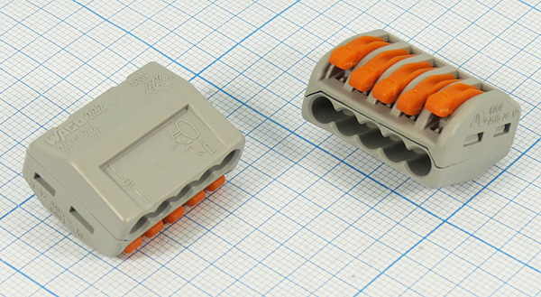 клемма соед каб\5C\32А400В\2,5-0,08x4мм2Cu\WAGO --- Клеммы-соединители кабеля