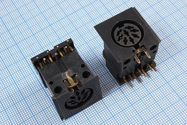 гн DIN\ 7HP[45]+2C\плат\угл\\DN-7J\ --- Разъемы DIN