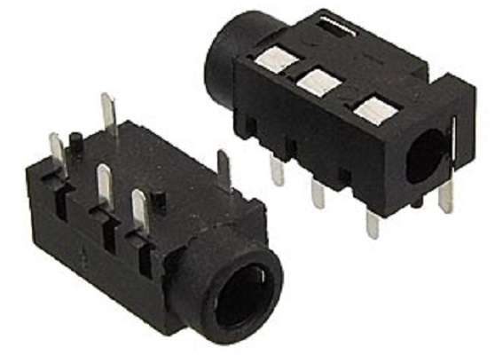гн 3,5стерео\4C\5P\плат\\\QTJZ-320 --- Разъемы 3,5 мм - Моно, стерео