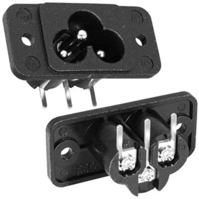 шт пит AC IEC C6\\ 2,5/250\пан/плат\флан\\QACZ-038 --- Разъемы питания AC(сетевые вилки, розетки, тройники)