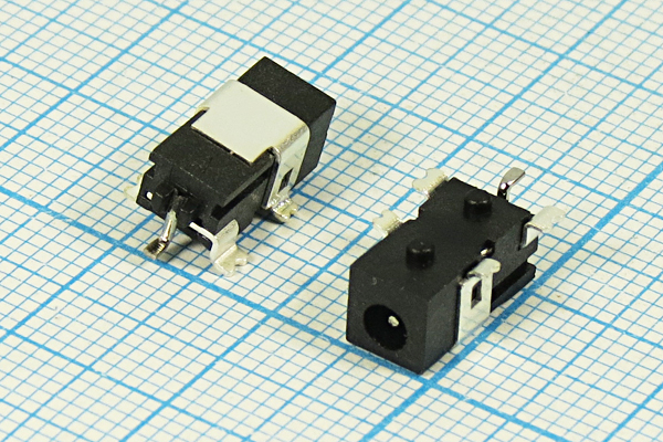 гн пит DC 0,7D2,8\5C\SMD\плат\угл\PJ-011C\ --- Разъемы питания DC