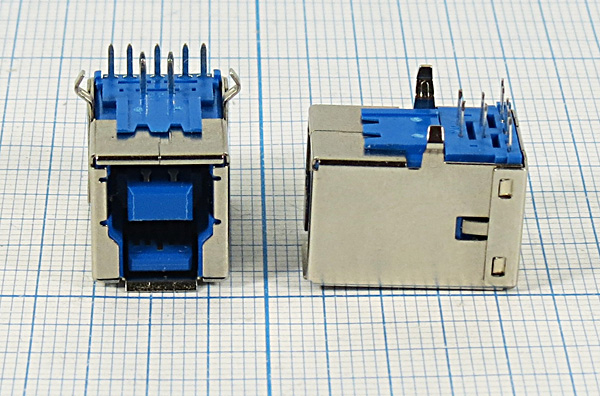 гн USB \B 3,0\9P2C\плат\угл\\USBB-3,0-1J --- Разъемы USB