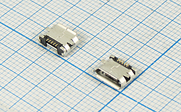 гн microUSB \B\5C2HP\плат\угл\SMD\microUSBB5S2 --- Разъемы micro-USB