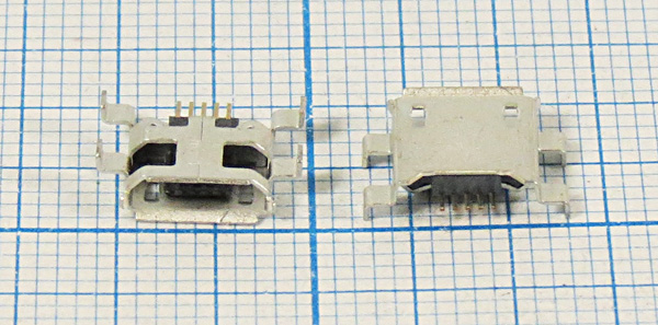 гн microUSB \B\5C4HP\плат\угл\SMD\microUSBB5SAD2 --- Разъемы micro-USB