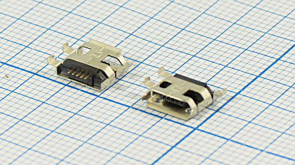 гн microUSB \B\5C4HP\плат\угл\SMD\microUSBB5SAD1 --- Разъемы micro-USB