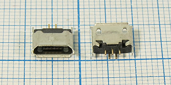 гн microUSB \B\5C2HP\плат\верт\SMD\microUSBB5FS --- Разъемы micro-USB