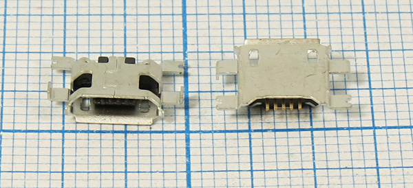 гн microUSB \B\5C4HP\плат\угл\SMD\microUSBB5SAD3 --- Разъемы micro-USB