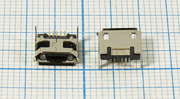 гн microUSB \B\5C4HP\плат\угл\SMD\microUSBB5SDIP --- Разъемы micro-USB