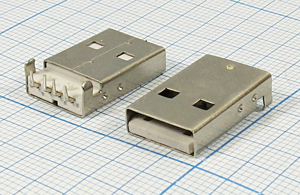 шт USB \A\4P2C\плат\угл\\ --- Разъемы USB