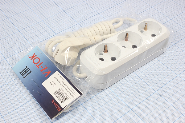 шнур пит шт CEE7/7 угл-гн CEE7/4x3\3,0м\16А/250В\ --- Шнуры и фильтры питания, удлинители (сетевые, компьютерные, автомобильные)