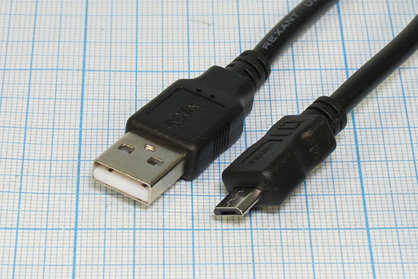 шнур шт USB A-шт micro B 5P\1,8м\Ni/пл\RE18-1164-2 --- Шнуры компьютерные