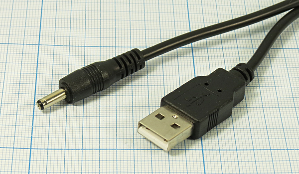 шнур шт USB A-шт 3,5d1,35x9\1,5м\\DAYTON 16-0020 --- Шнуры компьютерные