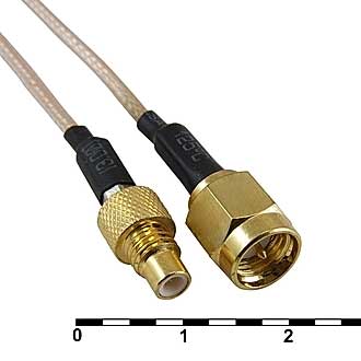 шнур шт SMA-гн SMC\0,3м\Au/мет\\ --- Шнуры разные