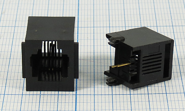 гн телеф 6P2C\ 2P\\плат\T3-6P2C[RJ-11] --- Разъемы RJ-11, RJ-12,  RJ-45, установочные