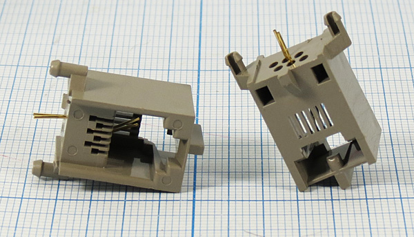 гн телеф 6P2C\ 2P\плат/угл\T9-6P2C[RJ-11] --- Разъемы RJ-11, RJ-12,  RJ-45, установочные