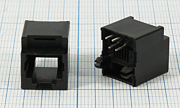 гн телеф 6P4C\ 4P\\пан\T5-6P4C[RJ-11] --- Разъемы RJ-11, RJ-12,  RJ-45, установочные