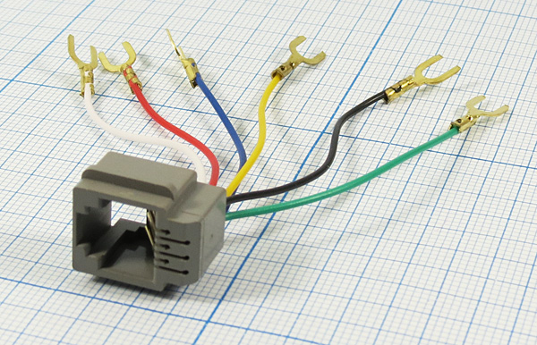 гн телеф 6P6C\ 6L\\пан/провод\623MS[RJ-12] --- Разъемы RJ-11, RJ-12,  RJ-45, установочные