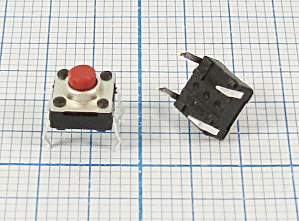 ПКнТакт  6,2x 6,2x 5,0\h 1,3\\NO\кр\\WS6250\влагоз --- Тактовые кнопки