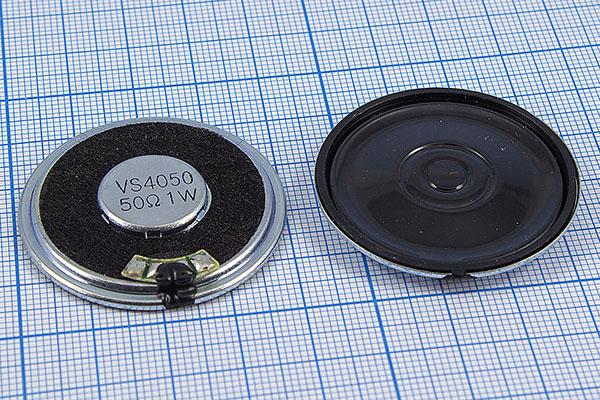 дин  40x 5\ 50\1,0\мет/пл\2C\VS4050R50F500P1\VOISE --- Динамики