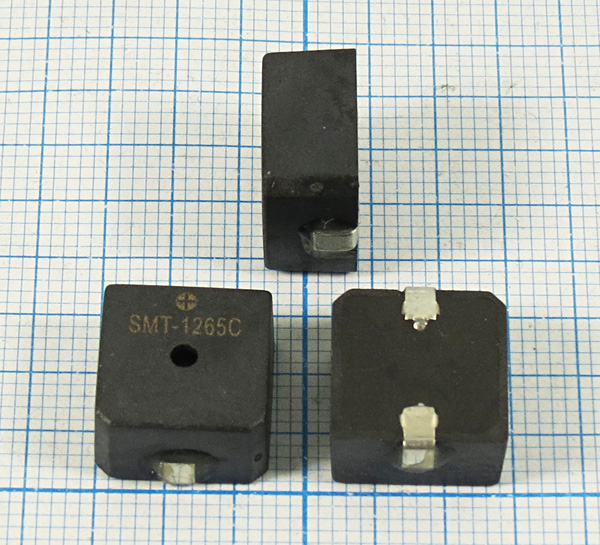 зм 12x12x7\12\140\2,4\2C\SMT-1265C\ --- Звонки (зуммеры) магнитоэлектрические без генератора