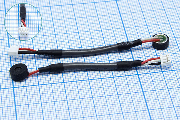 микэ  6,0x 2,7\O\2L55+H\-36\VS6027S36C2L55\+case --- Микрофоны электретные и резиновые чехлы