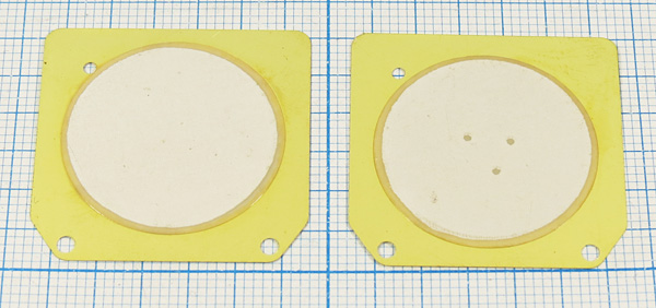пб 31x31x0,3\\H\ 2,5\3C\MTSB-31TY-2,5A1\ --- Пьезоблоки (пьезоэлектрические диафрагмы)