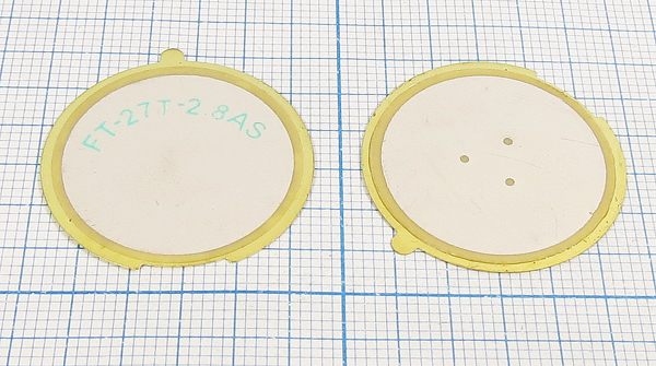 пб 27x0,33\\N\ 2,8\3C\FT-27T-2,8AS\KEPO --- Пьезоблоки (пьезоэлектрические диафрагмы)