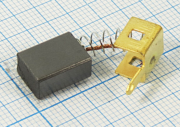 двиг щетка\ 6,0x 9x12\пруж/пятак 8,5x9\\УШМ125-110 --- Щетки для электродвигателей