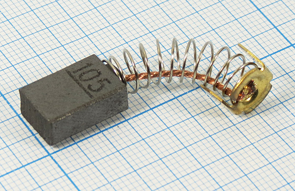 двиг щетка\ 6,0x10x15\пруж/пятак d9,5x11\\CB105\ --- Щетки для электродвигателей