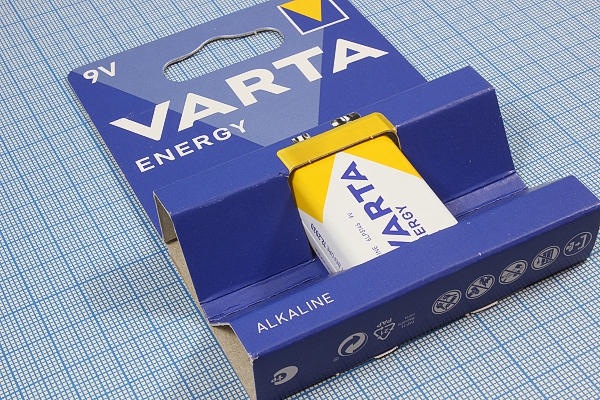 бат  9В\\16x26x47\\6LR61/крона\VARTA --- Щелочные и литиевые батареи