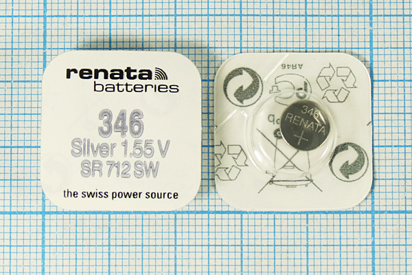 бат  1,5В\\ 7,9x1,65\SW\SR712SW/346\renata --- Щелочные и литиевые батареи