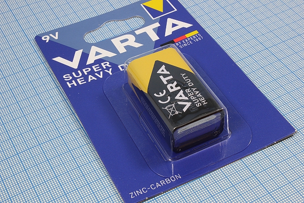 бат  9В\\16x26x47\\6F22/крона\VARTA --- Щелочные и литиевые батареи