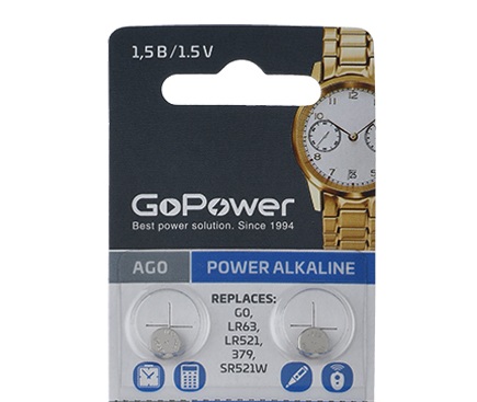 бат  1,5В\\ 5,8x2,15\Alk\G0/LR521/LR50/179/379A\Go --- Щелочные и литиевые батареи