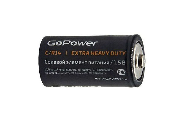 бат  1,5В\\C\Salt\A343/R14\GoPower --- Щелочные и литиевые батареи