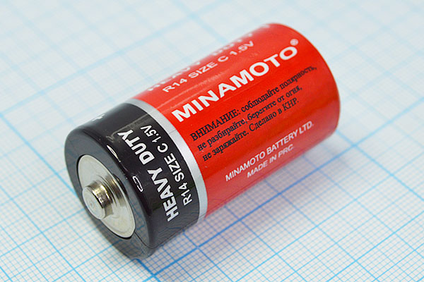 бат  1,5В\\C\Salt\A343/R14\MINAMOTO --- Щелочные и литиевые батареи