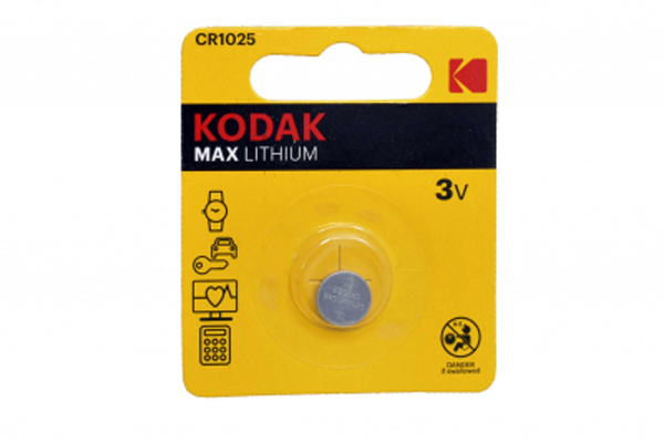 бат  3В\  30мАч\10x2,5\Li\CR1025\KODAK --- Щелочные и литиевые батареи