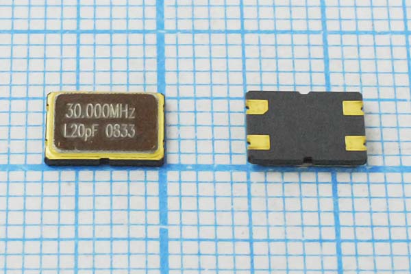 30000 \SMD07050C4\20\ 10\ 30/-40~85C\KC7\1Г --- Кварцевые резонаторы (пьезокерамические, диэлектрические, ПАВ (SAW), резонаторы из других пьезоматериалов)