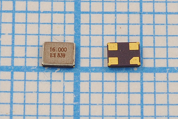 16000 \SMD02520C4\16\ 10\ 30/-40~85C\KC2\1Г (16.00 --- Кварцевые резонаторы (пьезокерамические, диэлектрические, ПАВ (SAW), резонаторы из других пьезоматериалов)